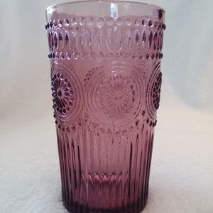 Pioneer Woman Plum Glass Tumbler Adeline 16 Oz